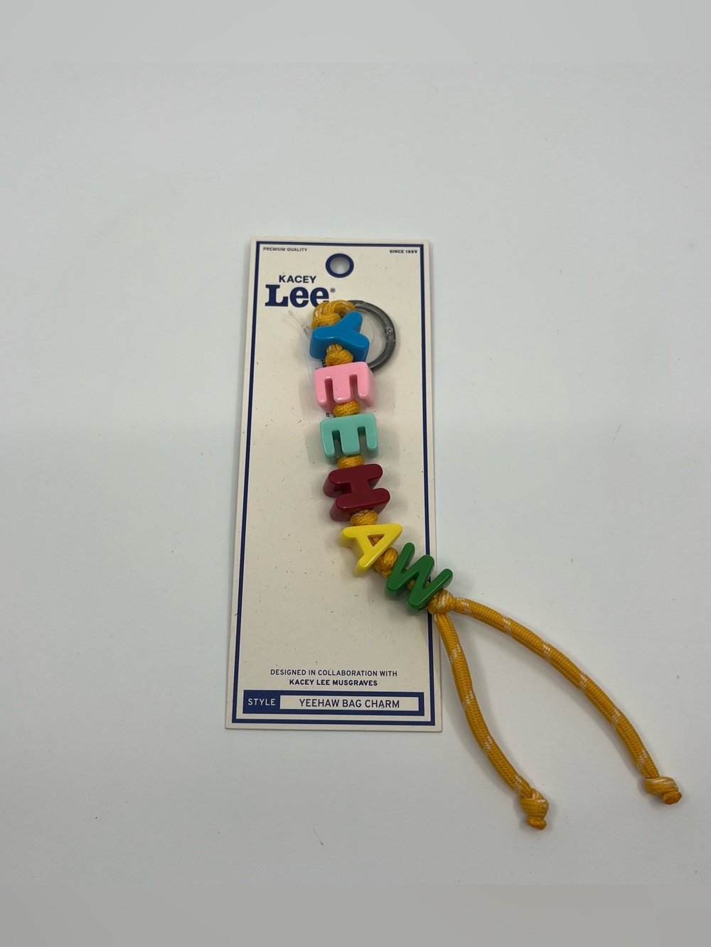 NWT New Kacey Musgraves Kacey Lee Yeehaw bag charm keychain colorful